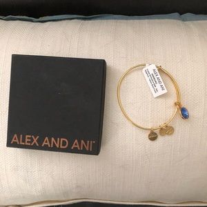 ALEX AND ANI September Birth Month Charm Bangle